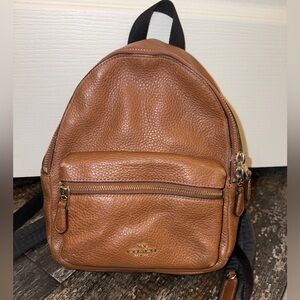 Coach Brown Leather Mini Backpack bag 🤎